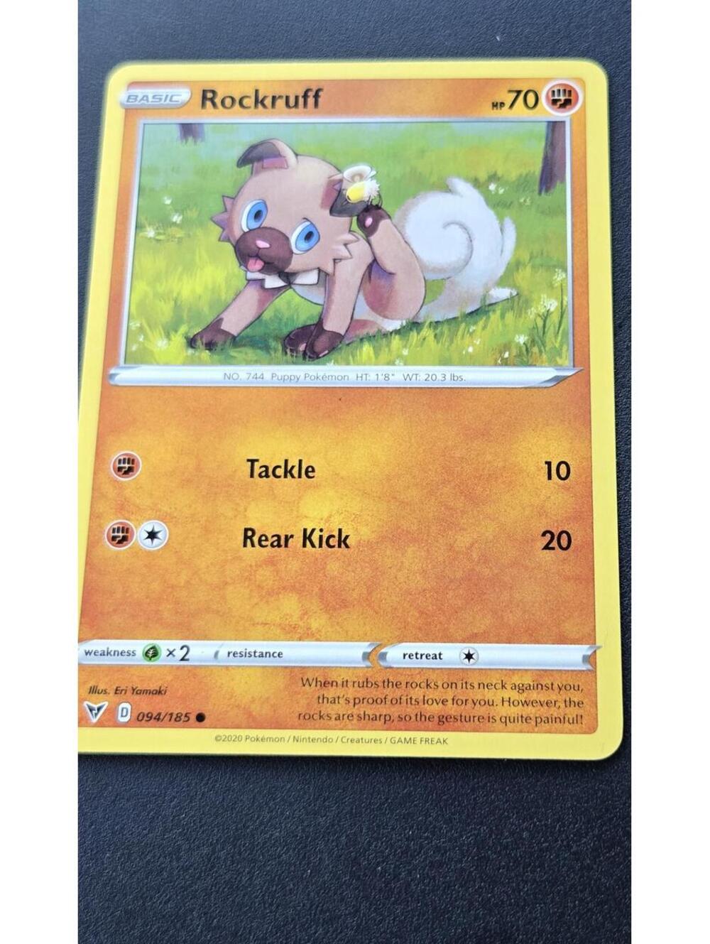 Pokémon Rockruff Trading Card 094/185 Opens in a new window or tab